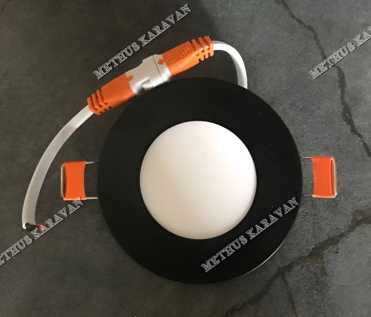 Bafra Siyah İç Mekan Aydınlatma 8 cm Beyaz Işık