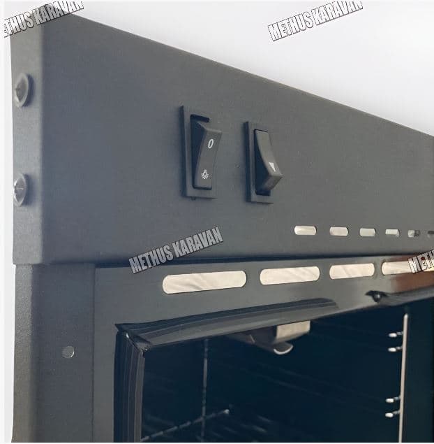 Univercal Tek Brülör Fırın 12V 45x41.5x48.5 cm