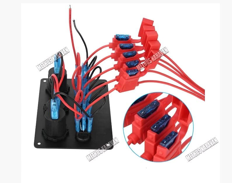 Methus Karavan 12/24V 8 On-Off Düğme Kontrol Paneli