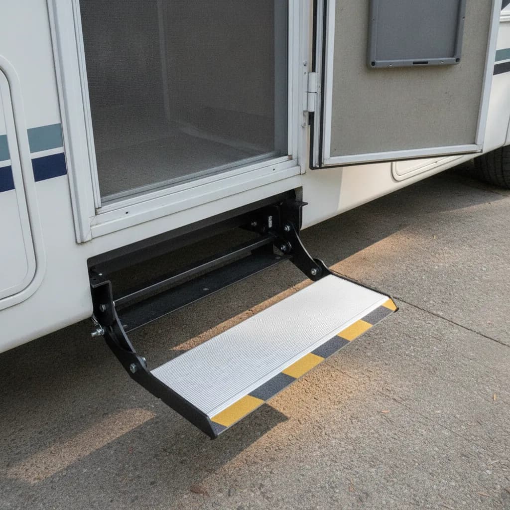 Methus Karavan Alüminyum Kaydırma Detaylı Basamak 47 cm — Dış Donanım ve Aksesuarlar — görsel 1/6