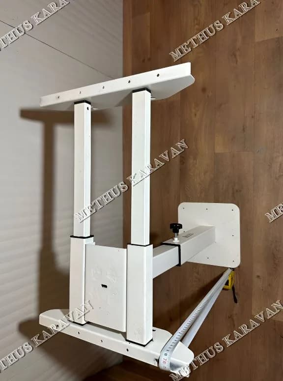 Methus Karavan Teleskopik Masa Ayağı Beyaz Kayar Tablalı — İç Donanım ve Mobilya Aksesuarları — görsel 3/6