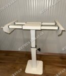 Teleskopik Masa Ayağı Beyaz ( Kayar Tablalı )